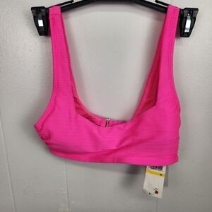 Salt & Cove Pink Neon Bikini‎ Top Women's Size M – Sporty Swimwear New with Tags